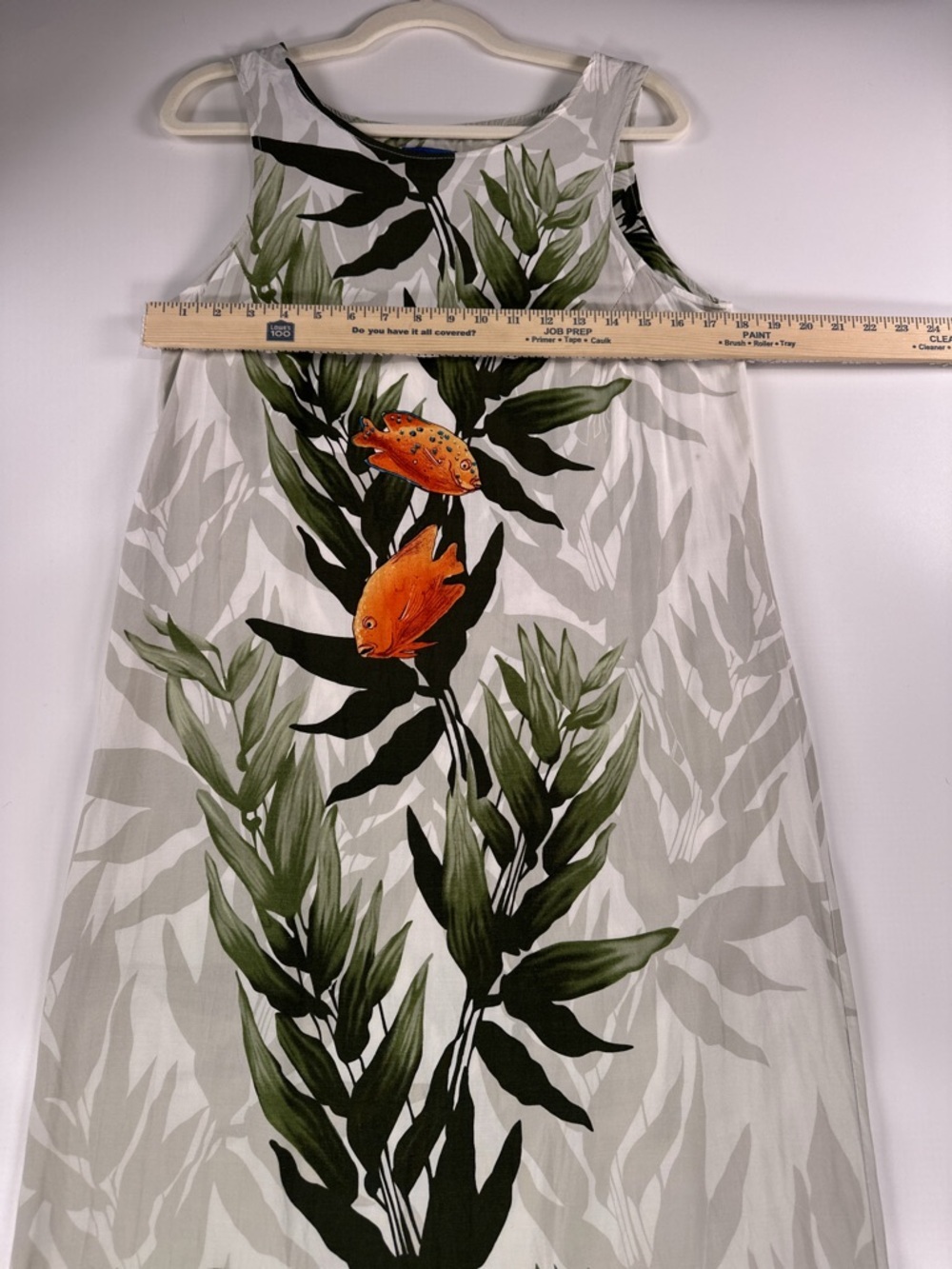 Wyland AFTCO Vintage Marine Fish Maxi Dress Large USA - Picture 13 of 14